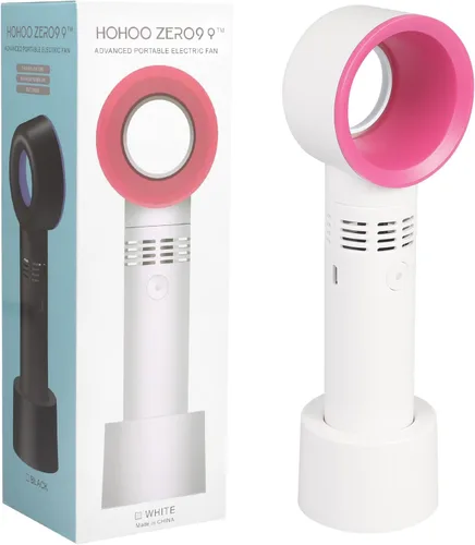 Vista 9 de Miniventilador portátil recargable por USB, sin aspas, para extensiones de pestañas, soplador de aire acondicionado para suministros esenciales