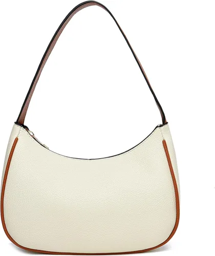 Vista 17 de BAIKELI Bolso de hombro en forma de media luna para mujeres, pequeño bolso al hombro clásico retro, de estilo embrague, bolso tipo hobo, bolso