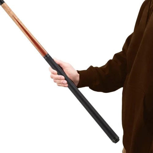 Vista 5 de Elite ELBKRS Break Pool Cue - Arce Birdseye, chapas negras y puntos de palisandro