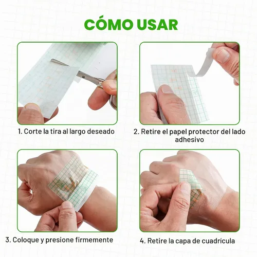 Vista 6 de LotFancy Vendaje de cuidado posterior del tatuaje, rollo de 2 "x 13 yardas