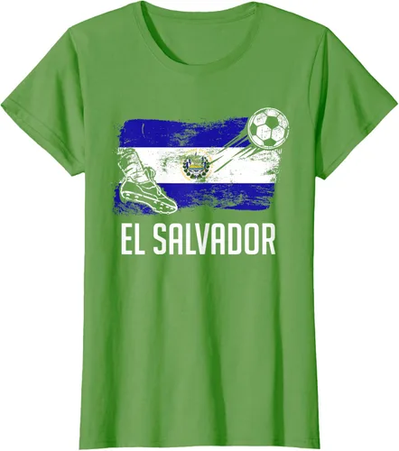 Vista 50 de Camiseta salvadoreña con bandera de fútbol salvadoreño