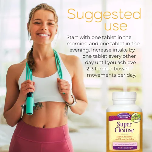 Vista 4 de Nature's Secret Super Cleanse - Limpieza de colon extra fuerte con 14 hierbas y apoyo probiótico - Promueve la limpieza de desintoxicación y apoyo