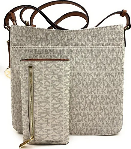 Vista 2 de Michael Kors - Bolso bandolera de piel con cadena de tamaño mediano Rosa talla única