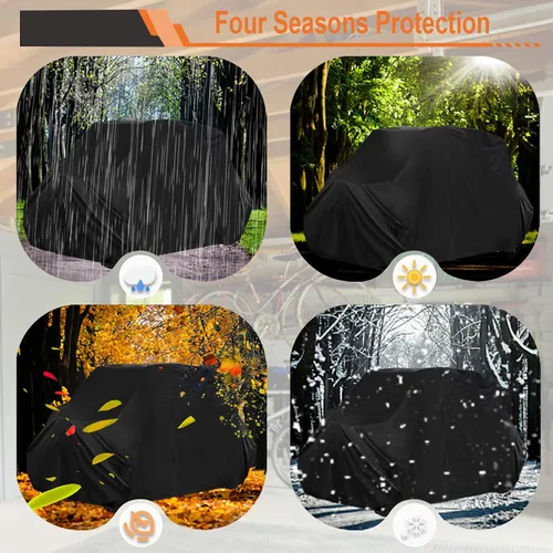 Vista 14 de Cubierta UTV 4 plazas impermeable 420D resistente con cremallera al aire