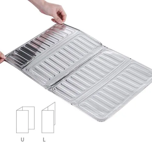 Vista 7 de 2 piezas desechables de protección contra salpicaduras de aceite de papel de aluminio para estufa de gas, tablero de pantalla de salpicaduras
