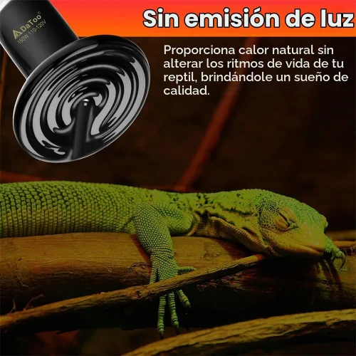 Vista 2 de DaToo Lámpara de calor de reptil de cerámica de 150 W, emisor de calor de cerámica, E26, sin luz, bombilla de calor nocturna para reptiles