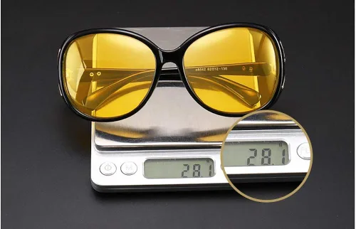 Vista 7 de Loovit Gafas de sol polarizadas HD para mujer con visión nocturna elegantes gafas de conducción nocturna antirreflejos