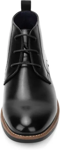 Vista 2 de Temeshu Botas Chukka de punta redonda para hombre botas de vestir clásicas con cordones MS17