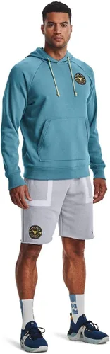 Vista 4 de Under Armour Sudadera con capucha de felpa pesada Project Rock para hombre