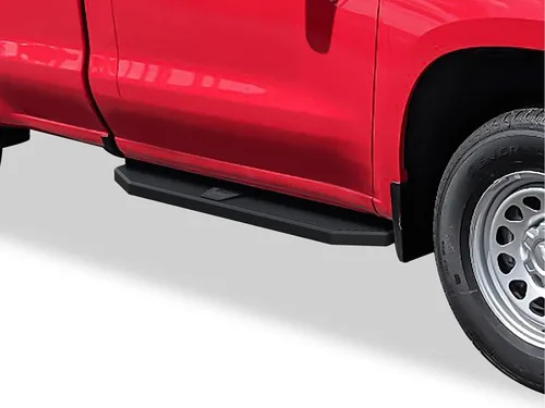 Vista 8 de APS Estribos negros compatibles con Chevy Silverado GMC Sierra 1500 2019-2025 Regular Cab y Silverado 1500 LTD Sierra 1500 LD 2022 y 2500 3500