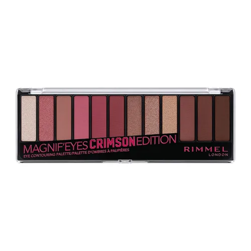 Vista 10 de Rimmel London Magnif'Eyes Paleta de sombras de ojos, 12 tonos, fórmula mezclable, versátil, 008, Electric Violet, 0.5 oz