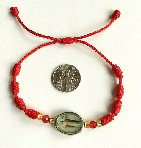 Vista 4 de PULSERA ROJO DE Santa BARBARA PARA PROTECCIÓN PULSERA ROJO DE Santa BARBARA PARA PROTECCIÓN 75 in Adjustable hilo de nailon