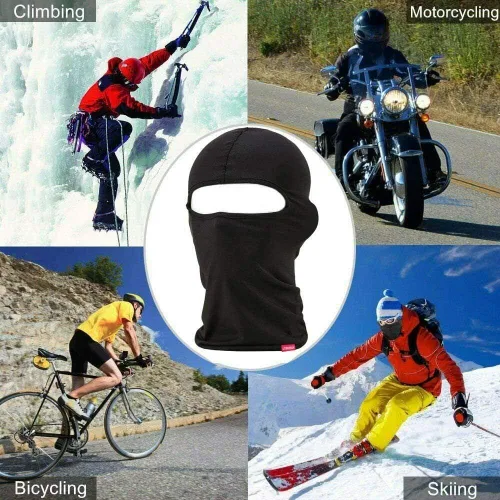 Vista 6 de Paquete de 3 pasamontañas con un agujero, máscara de esquí de verano, para refrescar el sudor, protector UV, gorra de cara completa, bufanda