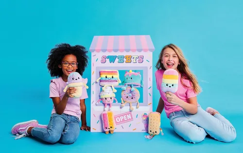 Vista 6 de iscream Screamsicles Kawaii Sweets - Peluche de 8 pulgadas, pastel de cumpleaños