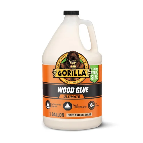 Vista 10 de Gorilla Ultimate - Pegamento para madera impermeable, color madera natural, 8 onzas (paquete de 1), resistente al agua para proyectos y reparaciones