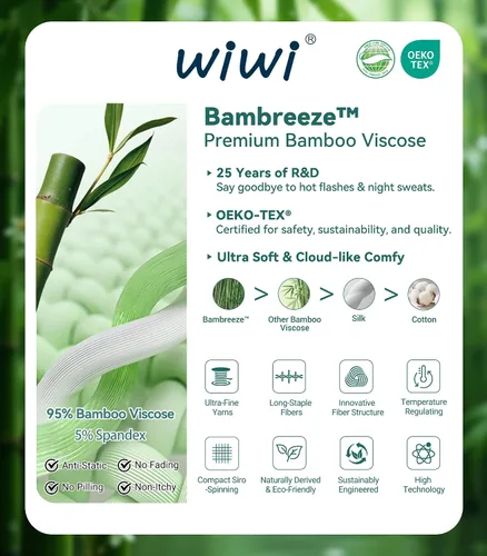Vista 7 de WiWi Camisones de viscosa de bambú para mujer, camisa de dormir de manga corta con cuello en V, camisón de talla grande S-4X