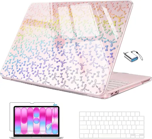 Vista 17 de EooCoo Funda para MacBook Neo de 13 pulgadas 2026, 100% color coincidente Blush brillante