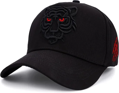 Vista 7 de Oversize XXL Tiger Hat for Big Heads, Extra Large High Crown Baseball Cap Dad Trucker Hat Adjustable Strapback Cap
