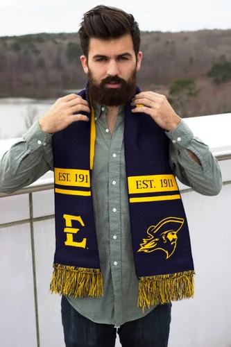 Vista 5 de Tradition Scarves ETSU - Bufanda tejida clásica de los East Tennessee State Buccaneers