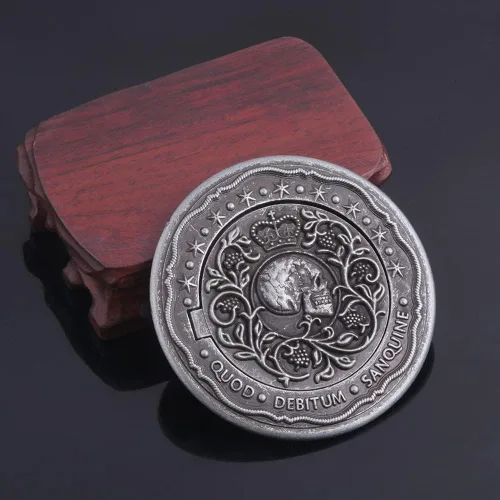 Vista 6 de Moneda de marcador de juramento de sangre, monedas de metal, accesorios de película John para cosplay, moneda de colección para fanáticos