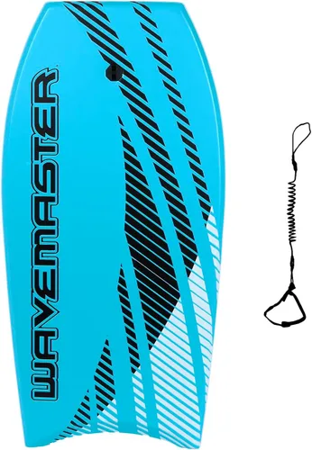 Vista 6 de Bodyboard Ultimate Wavemaster Pro de 44 pulgadas, núcleo de súper EPS con correa de muñeca de calidad profesional Rojo