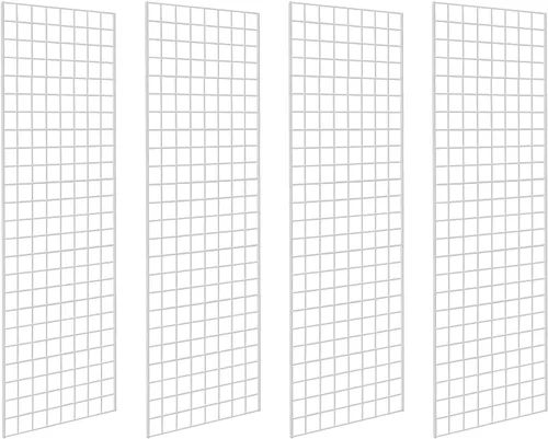 Vista 9 de Paneles de rejilla de grado comercial – Panel de rejilla resistente para cualquier exhibición minorista, 2 pies de ancho x 4 pies de alto, 3 paneles