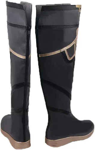 Vista 4 de Game Genshin Impact - Zapatos de cosplay Albedo, zapatos de cosplay para fiesta de Halloween, uso diario, ocio, botas casuales