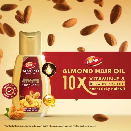 Vista 3 de Dabur Aceite para el cabello de almendras 16.9 fl oz