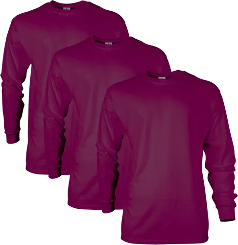 Vista 104 de Gildan - Camiseta de manga larga de algodón ultra estilo G2400 para adultos, paquete múltiple