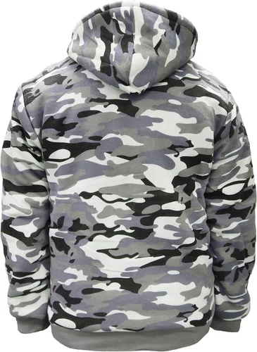 Vista 17 de Chaqueta con capucha con cremallera completa y forro de sherpa