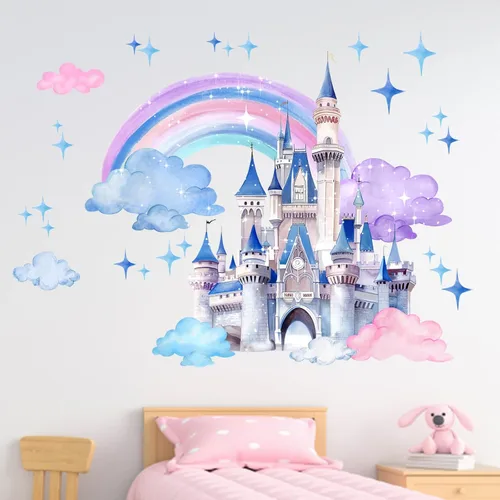 Vista 9 de Yovkky Calcomanías de pared para habitación de los niños, decoración neutra de picnic al aire libre, casa rodante, hoguera, guardería, sala