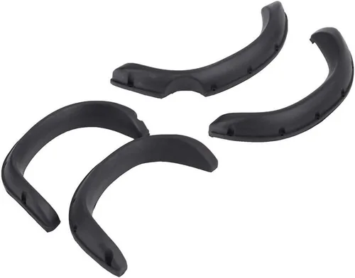 Vista 4 de Coche RC a escala 1/10, ruedas de goma duraderas, cejas, llamaradas, control remoto, rastreador para aventuras todoterreno, niños y adultos