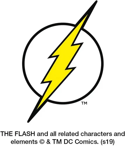 Vista 6 de Llavero de piel negra con logotipo del flash inverso
