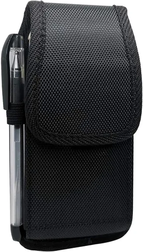 Vista 2 de Funda para teléfono celular para iPhone Mini (5.4), SE2020, 8, 7, 6, 6s, funda de nailon resistente para cinturón con tarjetero