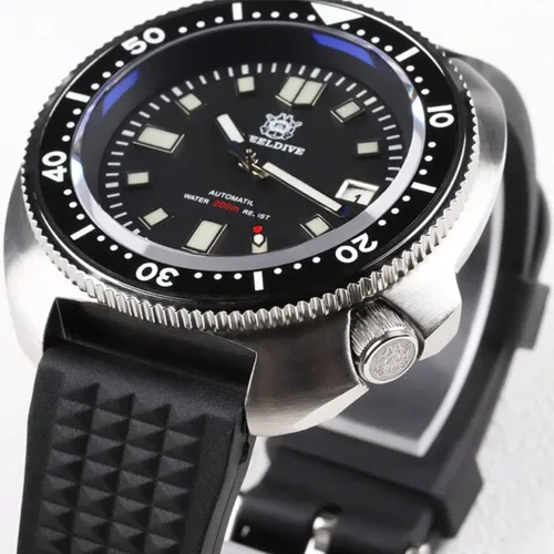Vista 2 de Steeldive - Reloj automático para hombre 1970 SD1970 Reloj de pulsera NH35 Movimiento 200M Relojes de buceo