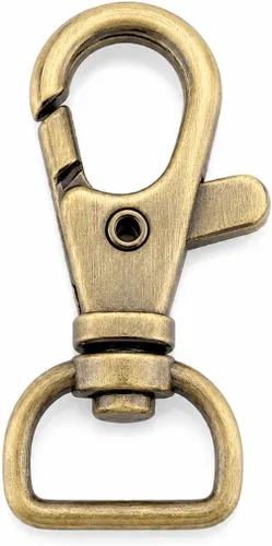 Vista 11 de CRAFTMEMORE Broches giratorios de langosta clásicos, ganchos a presión CS10 para monedero, clip de 5/8 pulgadas, 3/4 pulgadas, 1 pulgada, paquete