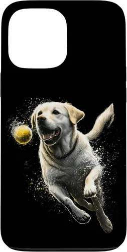 Vista 24 de Yellow Labrador Retriever Chasing a Ball Labrador Retriever Case for iPhone 17