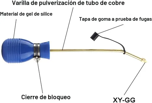 Vista 2 de Sbestily Espolvoreador de Polvo para Tratamiento de Insectos/Espolvoreador de Bulbo Grande de Tierra de Diatomeas/Aplicador de Polvo/Aplicador