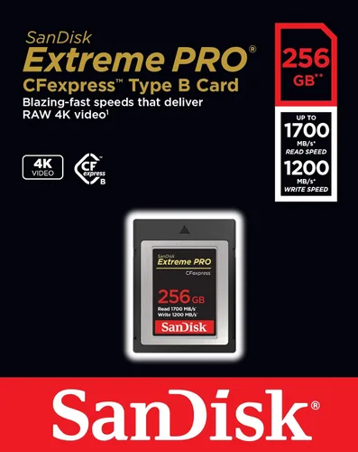 Vista 4 de SanDisk Tarjeta CFexpress Extreme PRO de 256 GB tipo B - SDCFE-256G-GN4IN