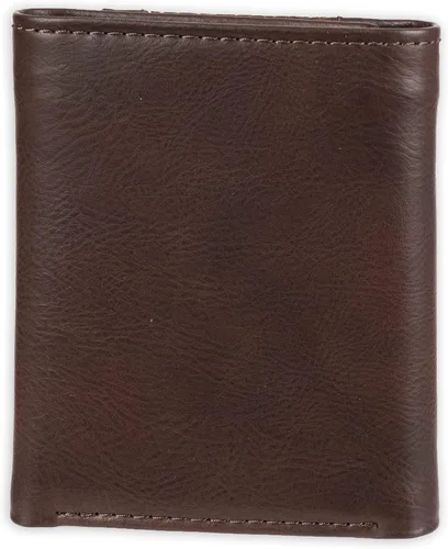 Vista 3 de Dickies Cartera triple de cuero para hombre, Negro