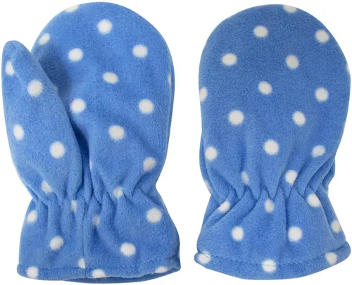 Vista 3 de SimpliKids Juego de sombrero y guantes bordados y forrados de tela polar tipo sherpa, para niños y bebés
