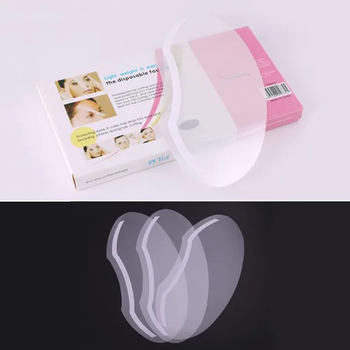 Vista 4 de 50 protectores faciales de ducha, protector facial desechable transparente para ducha, corte de pelo, laca para el cabello y extensiones