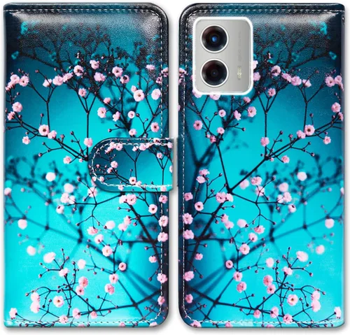 Vista 23 de Bcov Funda para Moto G 5G 2023, diseño de pájaro negro y verde con tapa para teléfono con ranura para tarjetas, soporte para Motorola Moto G 5G 2023