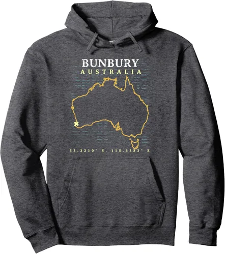Vista 4 de Sudadera con capucha Australia Bunbury, Negro