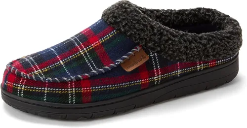 Vista 11 de Dearfoams Zapatilla de casa tipo zueco para hombre Brendan de espuma viscoelástica transpirable para interiores y exteriores con anchos amplios