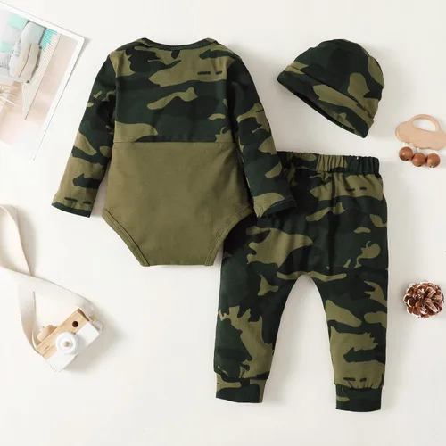 Vista 3 de Ropa para bebé recién nacido, ropa de otoño e invierno, traje nuevo en la tripulación, conjunto de ropa para bebé niño