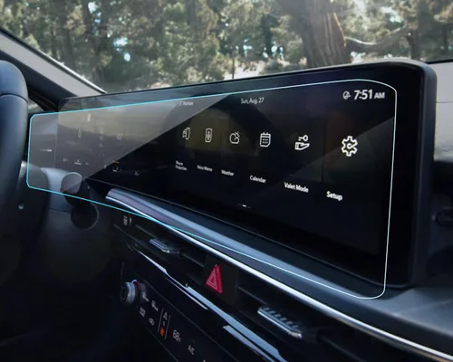Vista 21 de Protector de Pantalla de Coche para 2015 2016 2017 2018 2019 Cadillac CTS Accesorios Navegación Pantalla Táctil Protector de Película de Vidrio
