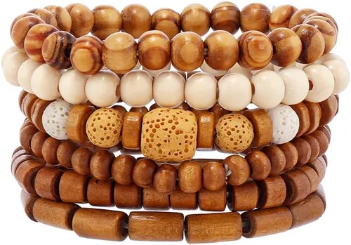Vista 18 de Pulsera Gótica Ajustable de Cuero Trenzado Punk Multicapa de Estilo Grunge, Conjunto de Pulseras Emo con Brazalete de Metal, Envoltura