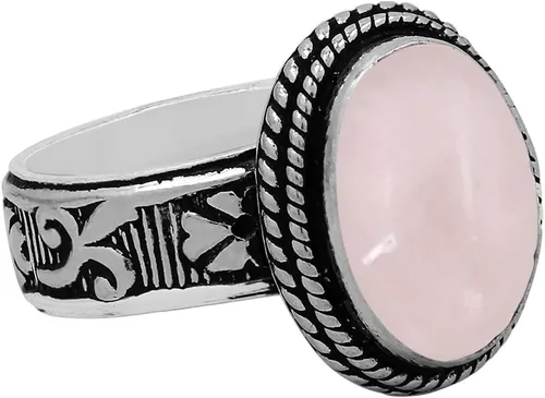 Vista 3 de Anillo solitario de malaquita, ojo de tigre, piedra lunar natural, 10x14mm, con forma ovalada, gema auténtica, recubierto de plata de ley 925