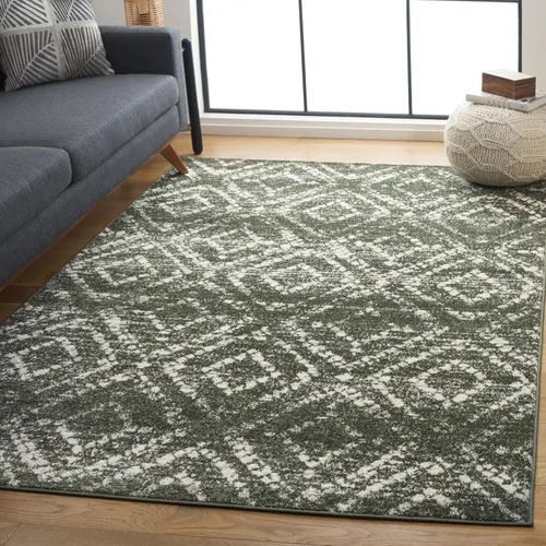 Vista 15 de SAFAVIEH Colección Adirondack Alfombra Decorativa - 2'6" x 4', Negro y Marfil, Diseño Moderno Desgastado, No Desprende Pelusa y Fácil Cuidado, Ideal